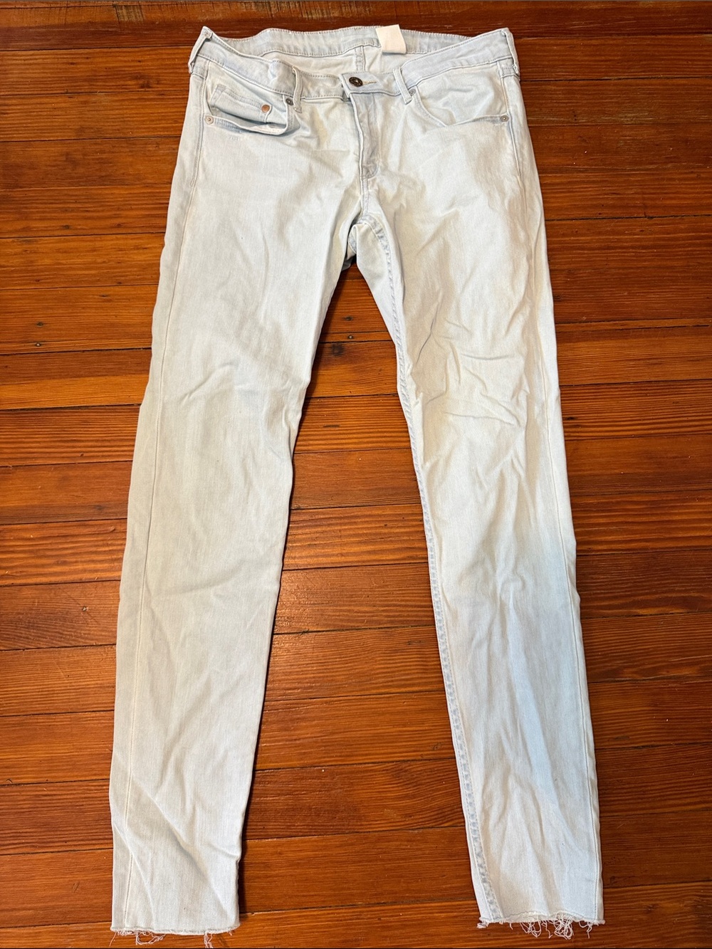 H&M Light Wash Skinny Jeans - Pale Blue